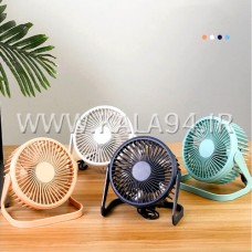 پنکه MIKUSO FAN-011 پرقدرت / دارای 5 پر / قابل تنظیم 360 درجه / دارای 2 کلید پاور با 2 توان قابل تنظیم / کابل 1 متر / درگاه USB / رنگبندی / تک پک جعبه ای